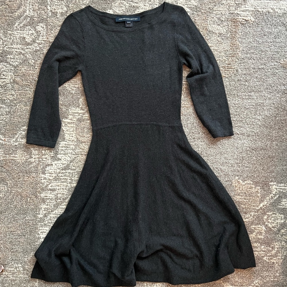 French connection fitted sweater dress